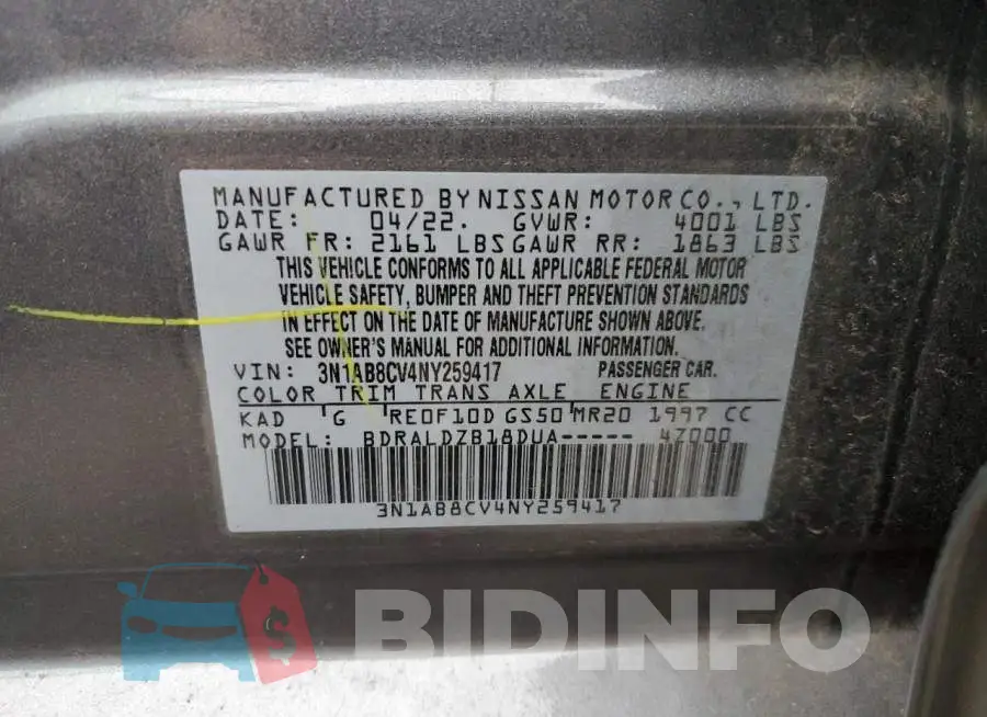 3N1AB8CV4NY259417 Photo# 13