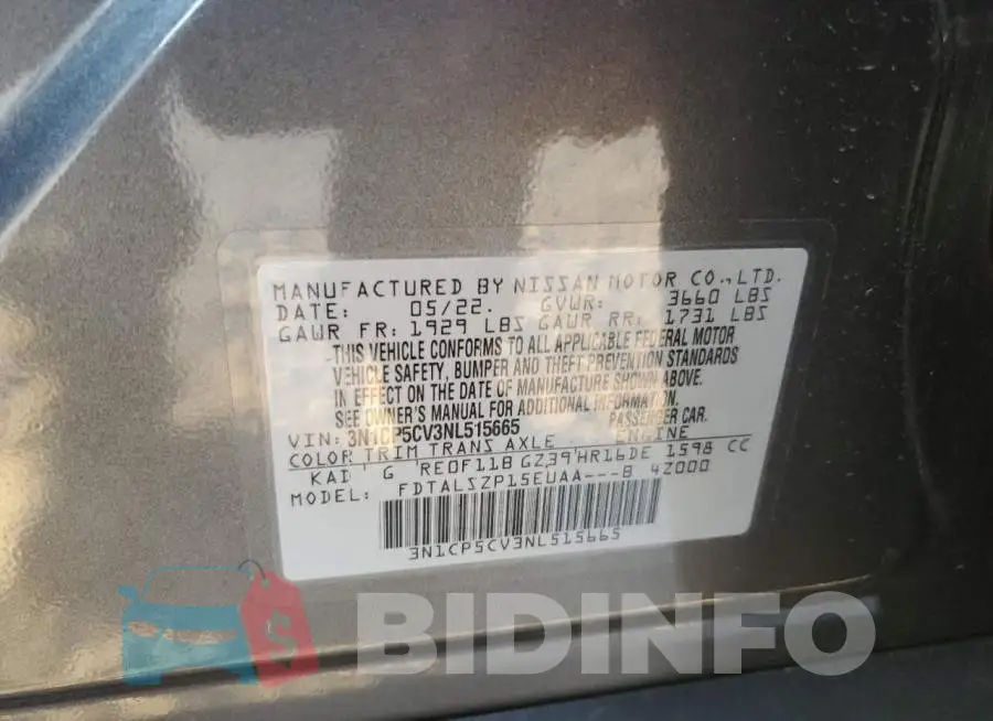 3N1CP5CV3NL515665 Photo# 12