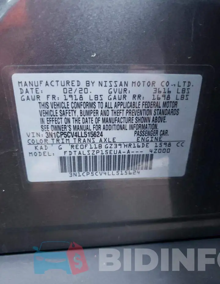 3N1CP5CV4LL515624 Photo# 12