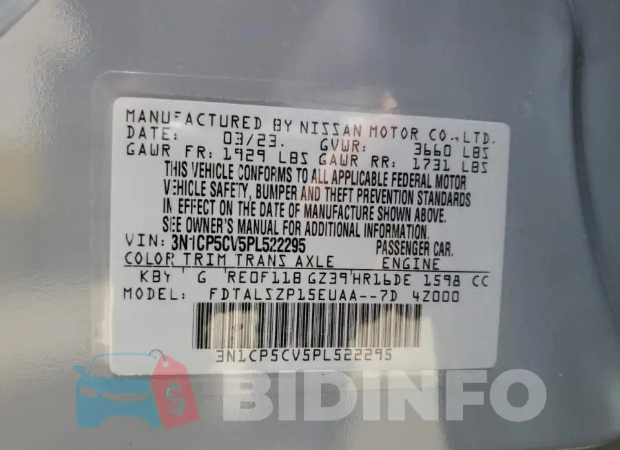 3N1CP5CV5PL522295 Photo# 12