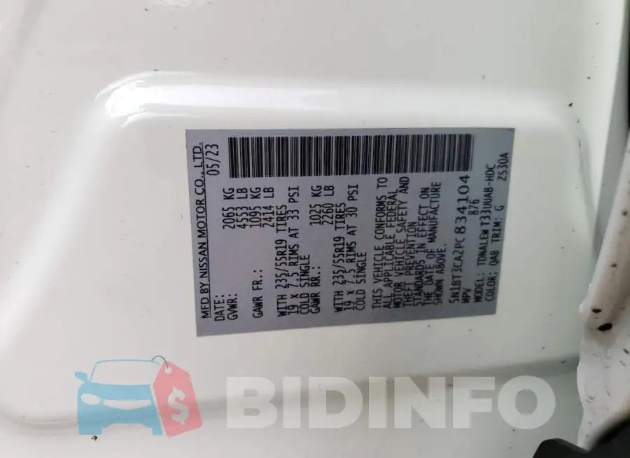 5N1BT3CA2PC834104 Photo# 13