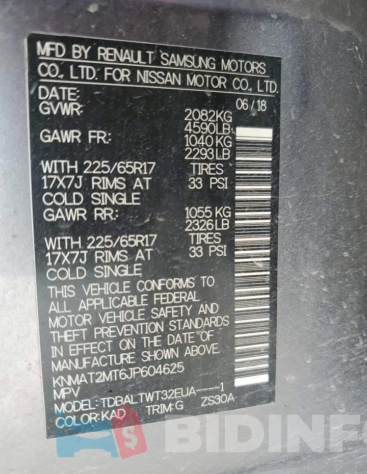 KNMAT2MT6JP604625 Photo# 14