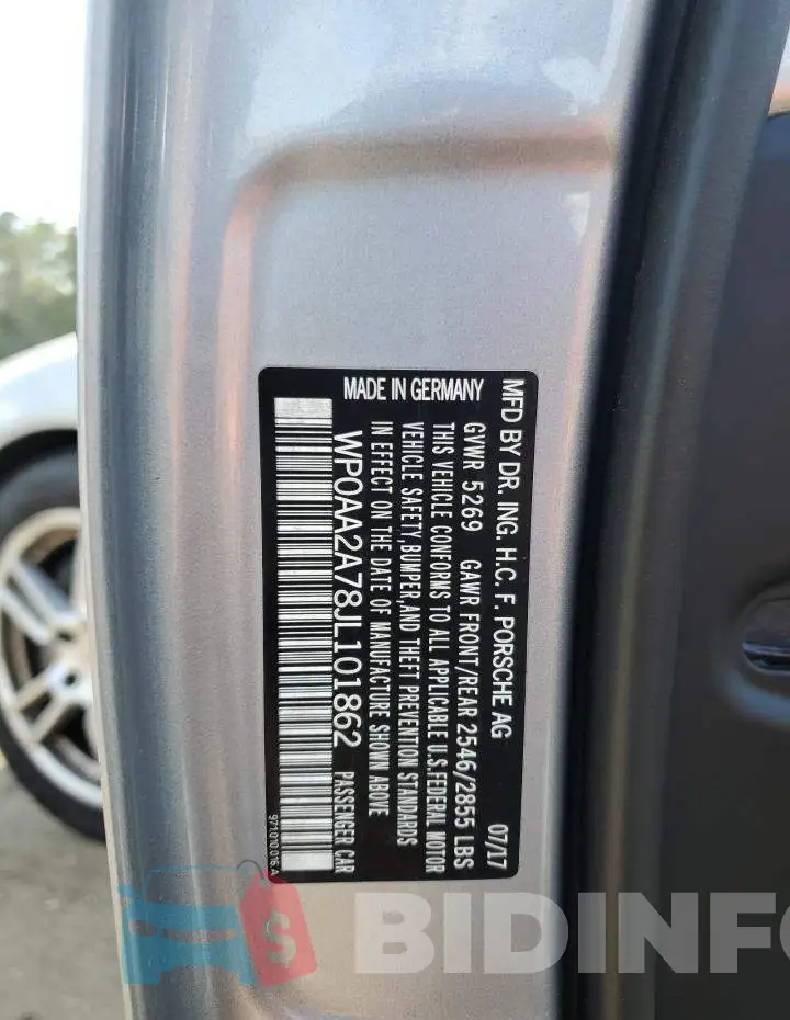 WP0AA2A78JL101862 Photo# 13