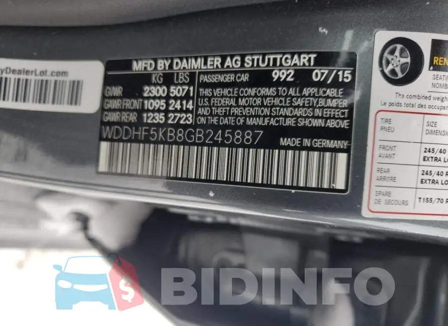WDDHF5KB8GB245887 Photo# 12