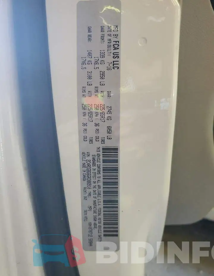 2C4RDGBG6GR386910 Photo# 13