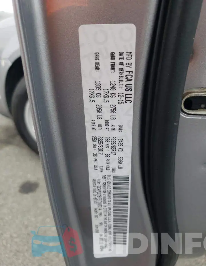 3C4PDCAB7GT182314 Photo# 13