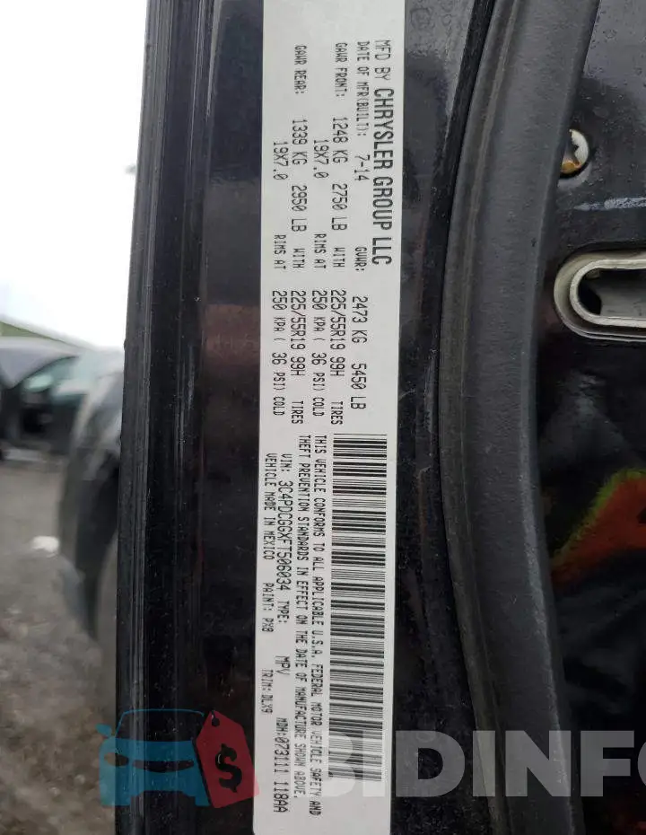 3C4PDCGGXFT506034 Photo# 13