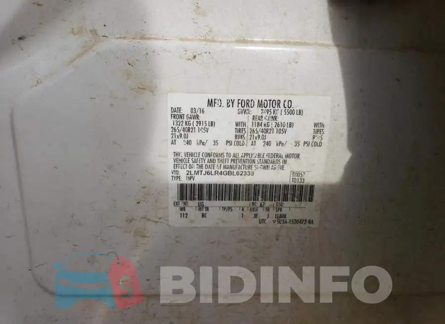 2LMTJ6LR4GBL62333 Photo# 13