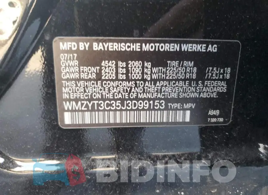 WMZYT3C35J3D99153 Photo# 13