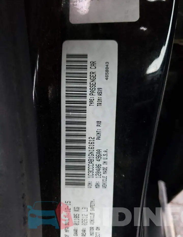 1C3CCCAB1GN161612 Photo# 12