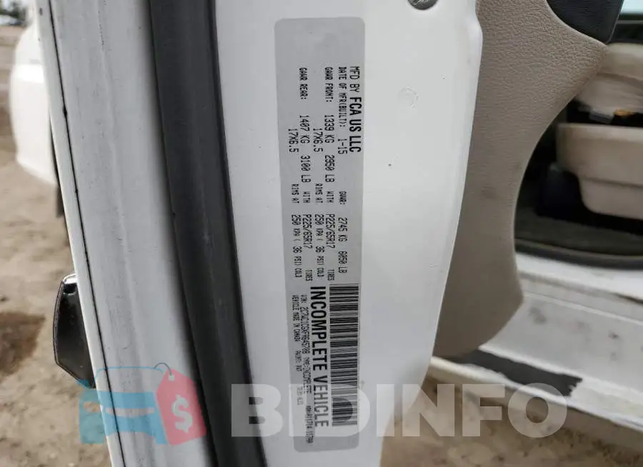 2C7WC1CGXFR645708 Photo# 13