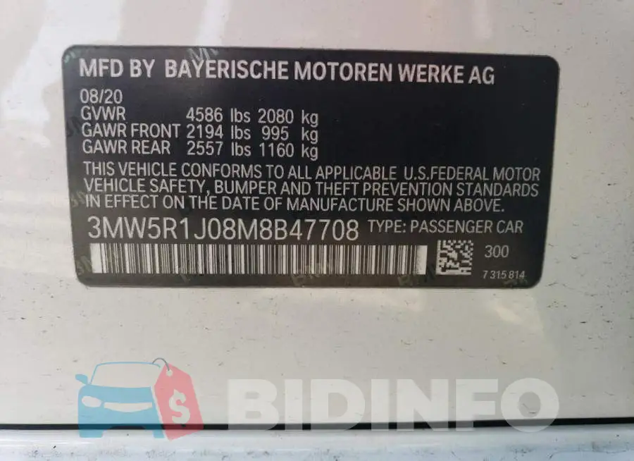 3MW5R1J08M8B47708 Photo# 12
