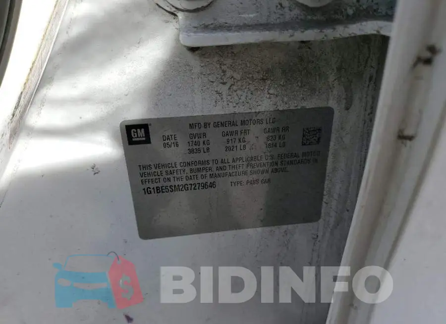 1G1BE5SM2G7279646 Photo# 13