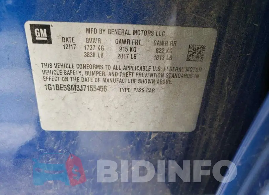 1G1BE5SM3J7155456 Photo# 12
