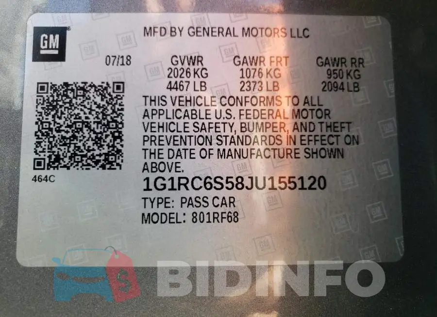 1G1RC6S58JU155120 Photo# 12