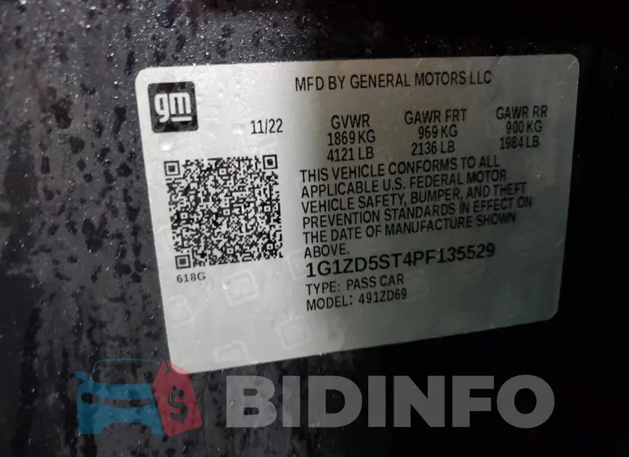 1G1ZD5ST4PF135529 Photo# 13