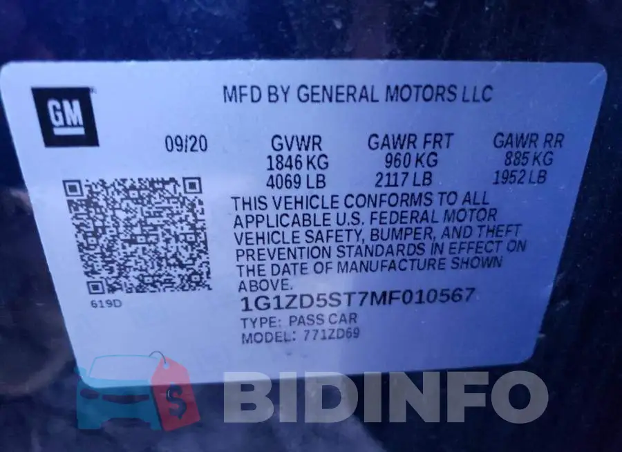 1G1ZD5ST7MF010567 Photo# 12