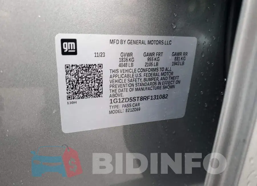 1G1ZD5ST8RF131082 Photo# 12