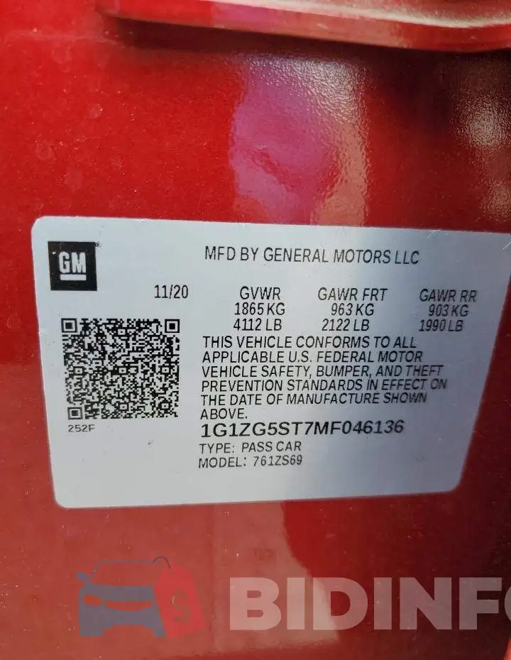 1G1ZG5ST7MF046136 Photo# 12
