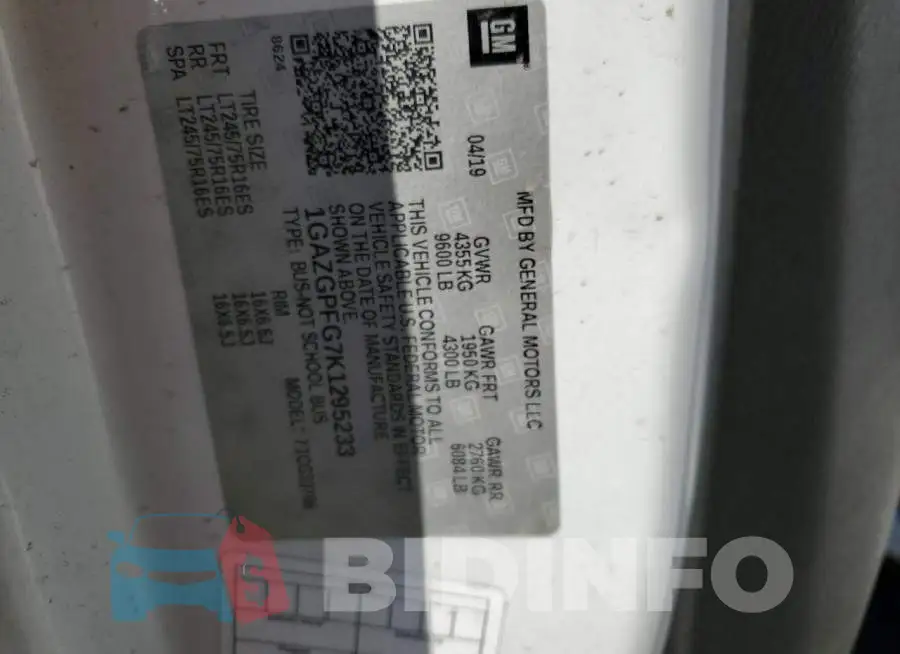 1GAZGPFG7K1295233 Photo# 13