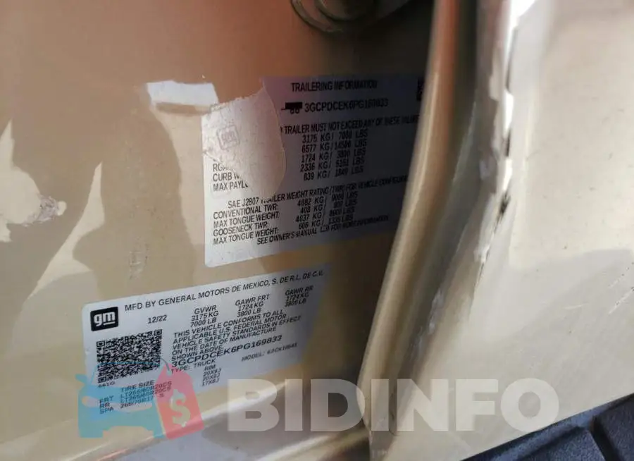 3GCPDCEK6PG169833 Photo# 12