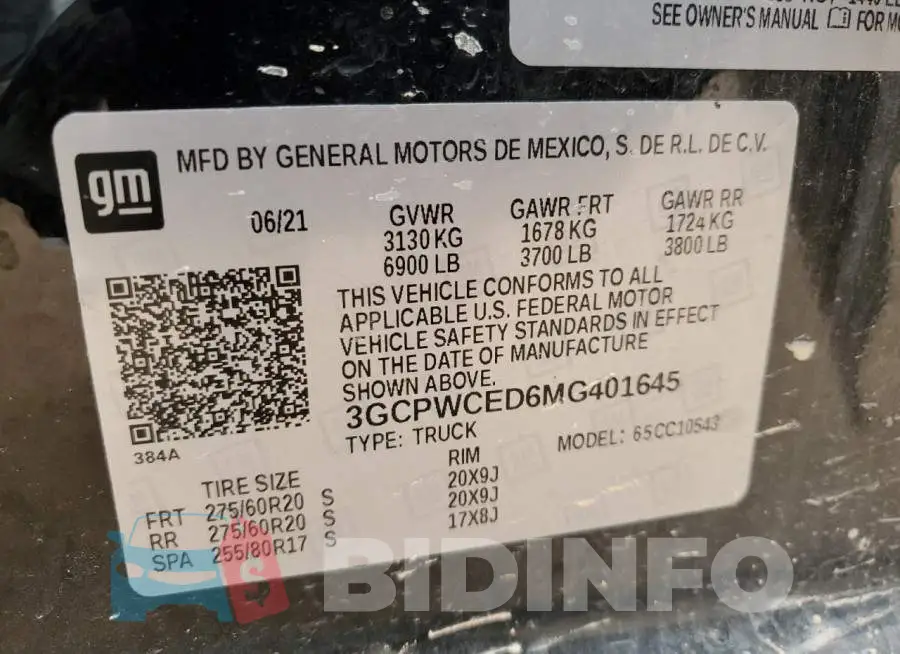 3GCPWCED6MG401645 Photo# 12