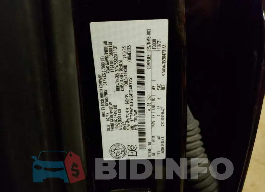1FTEW1EF2GFD45772 Photo# 12