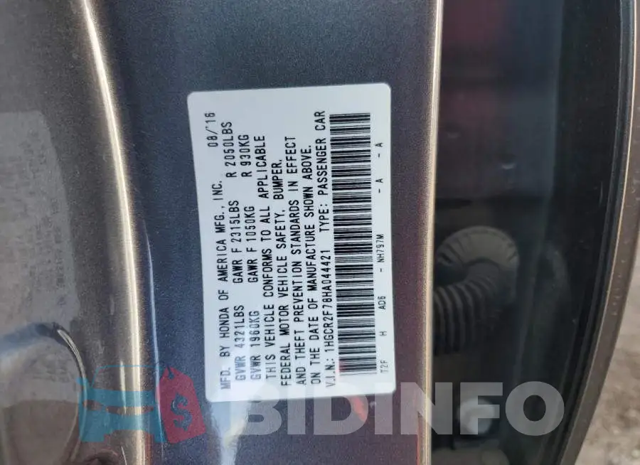 1HGCR2F78HA044421 Photo# 12