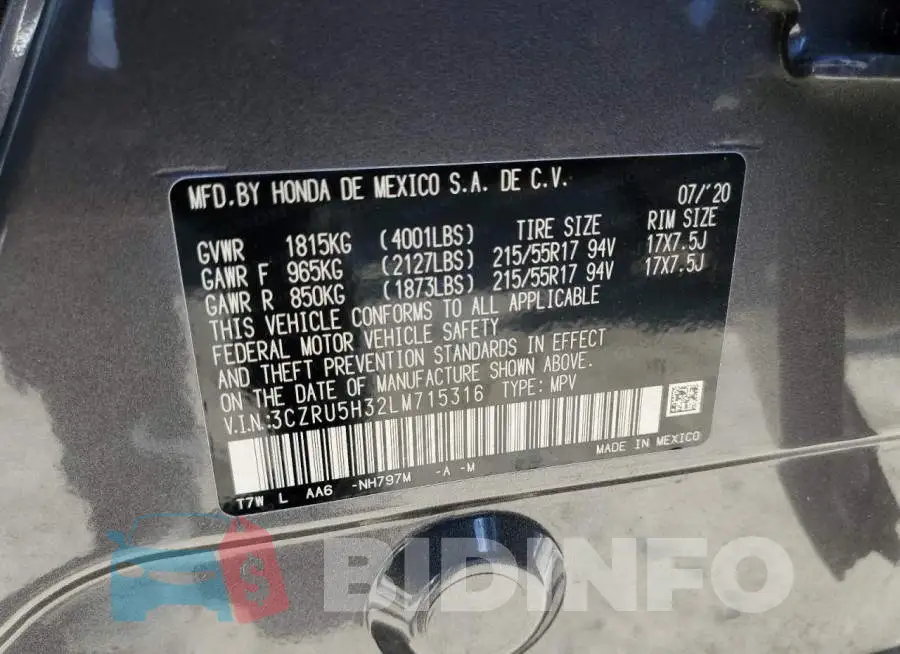 3CZRU5H32LM715316 Photo# 13