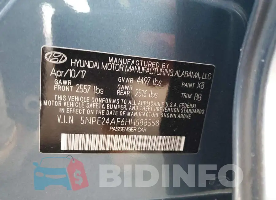 5NPE24AF6HH588558 Photo# 12