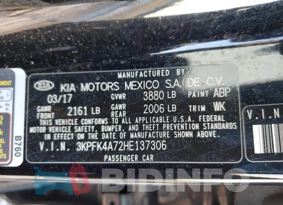 3KPFK4A72HE137306 Photo# 12