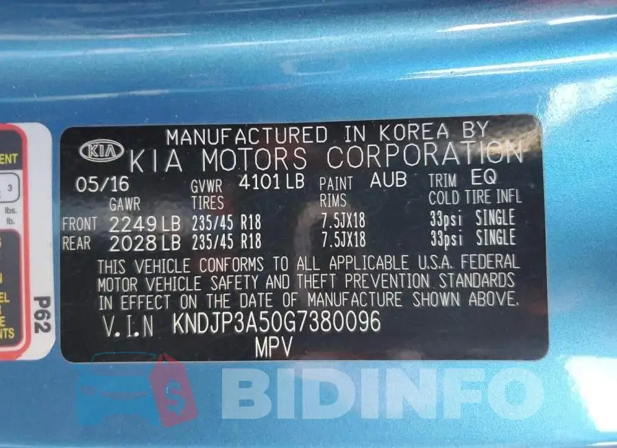 KNDJP3A50G7380096 Photo# 13