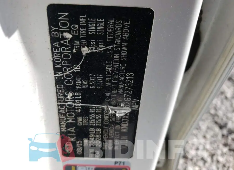 KNDJX3A52G7273213 Photo# 12