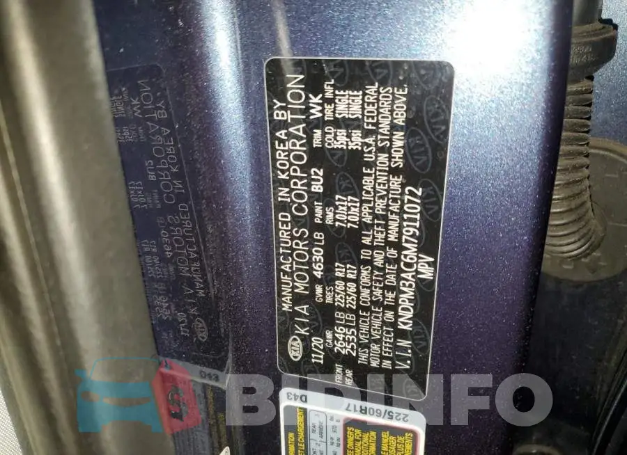 KNDPM3AC6M7911072 Photo# 13