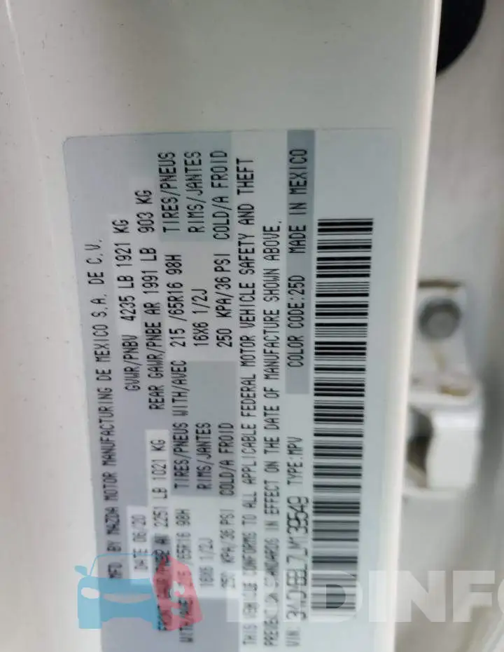 3MVDMBBL7LM139549 Photo# 12