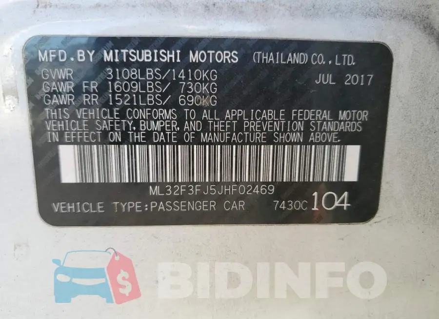 ML32F3FJ5JHF02469 Photo# 12