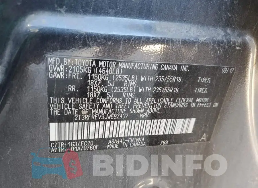 2T3RFREV9JW697437 Photo# 13