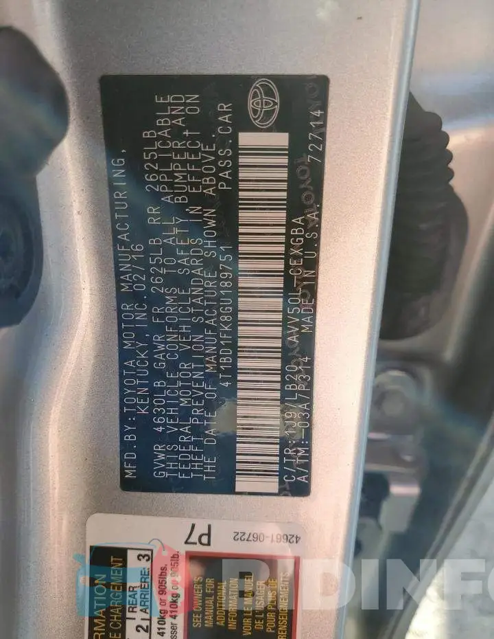 4T1BD1FK8GU189751 Photo# 13
