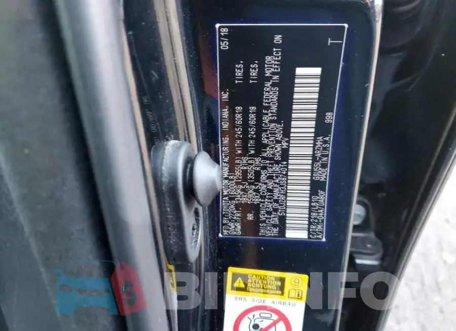 5TDJZRFH3JS874014 Photo# 14