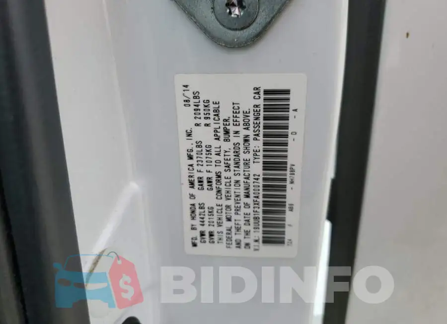 19UUB1F3XFA000742 Photo# 12