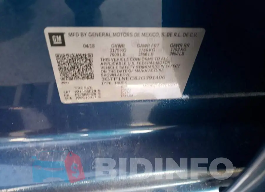 3GTP1NEC6JG391406 Photo# 12