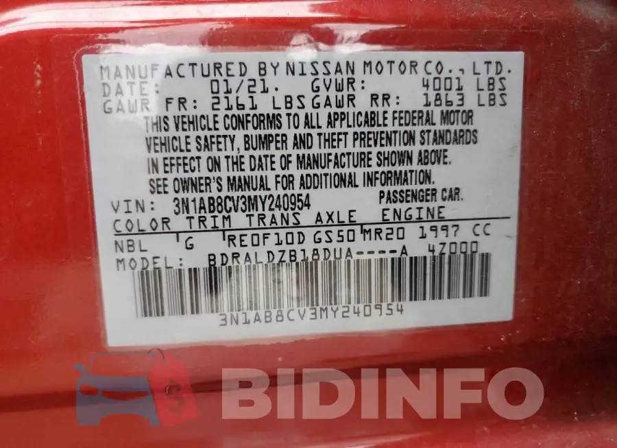 3N1AB8CV3MY240954 Photo# 12