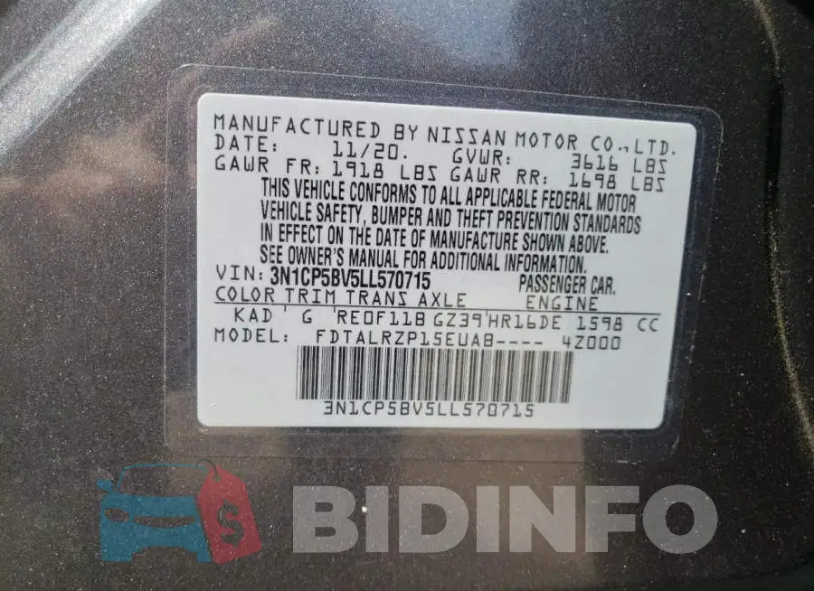 3N1CP5BV5LL570715 Photo# 12