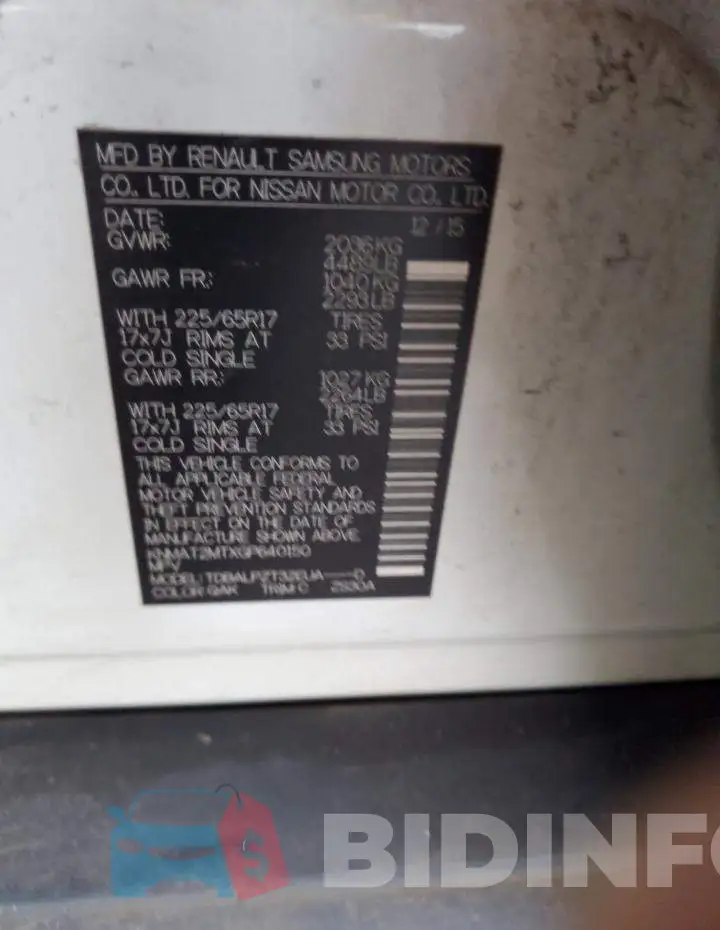 KNMAT2MTXGP640150 Photo# 12
