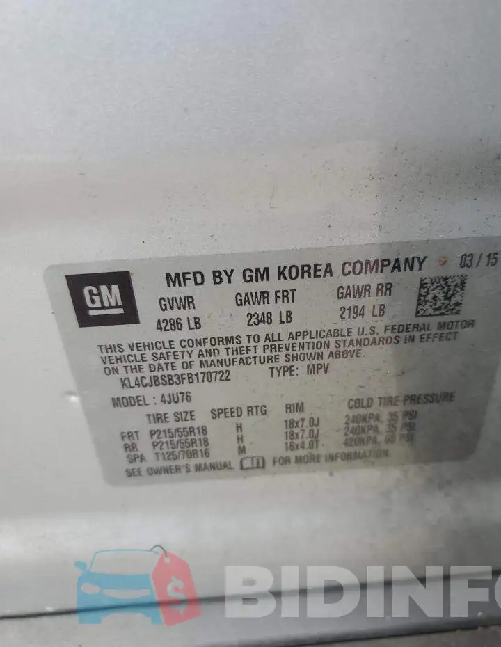 KL4CJBSB3FB170722 Photo# 12