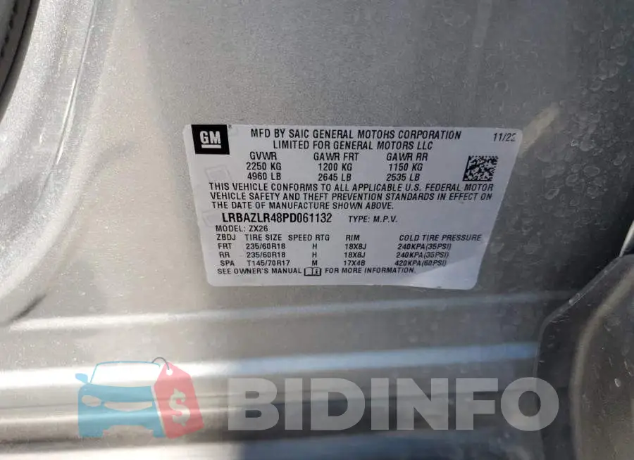 LRBAZLR48PD061132 Photo# 13