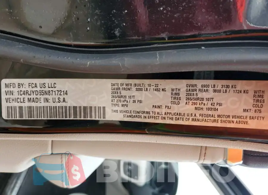 1C4RJYD65N8717214 Photo# 14