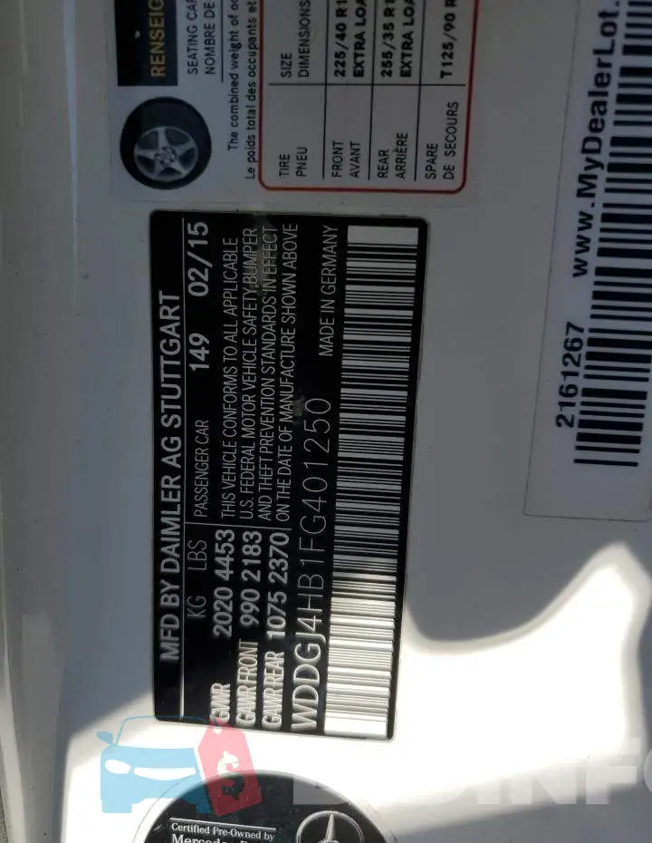WDDGJ4HB1FG401250 Photo# 12
