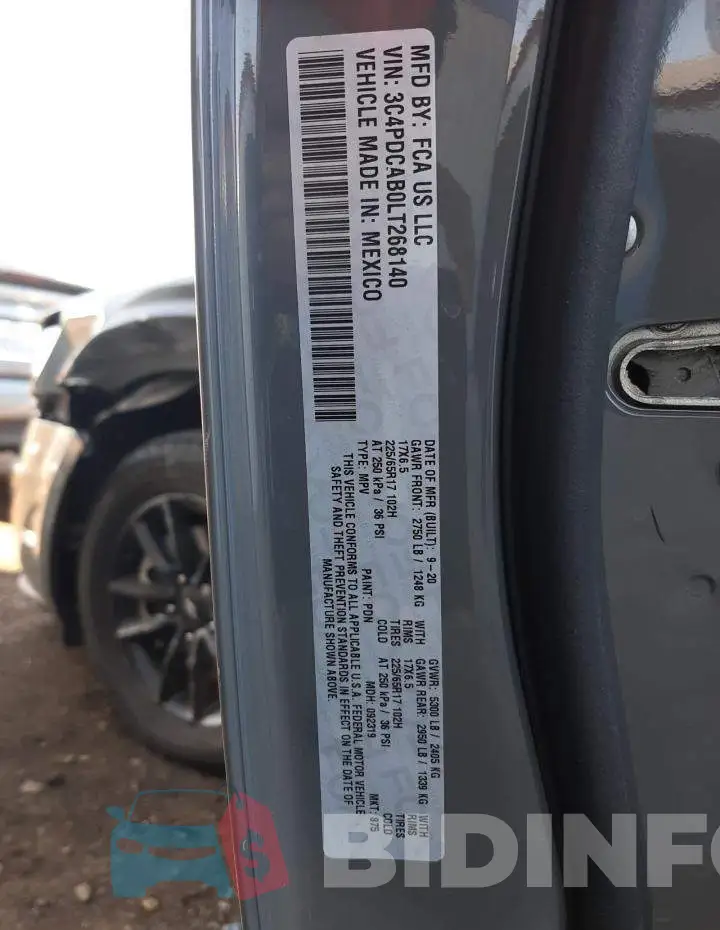 3C4PDCAB0LT268140 Photo# 13