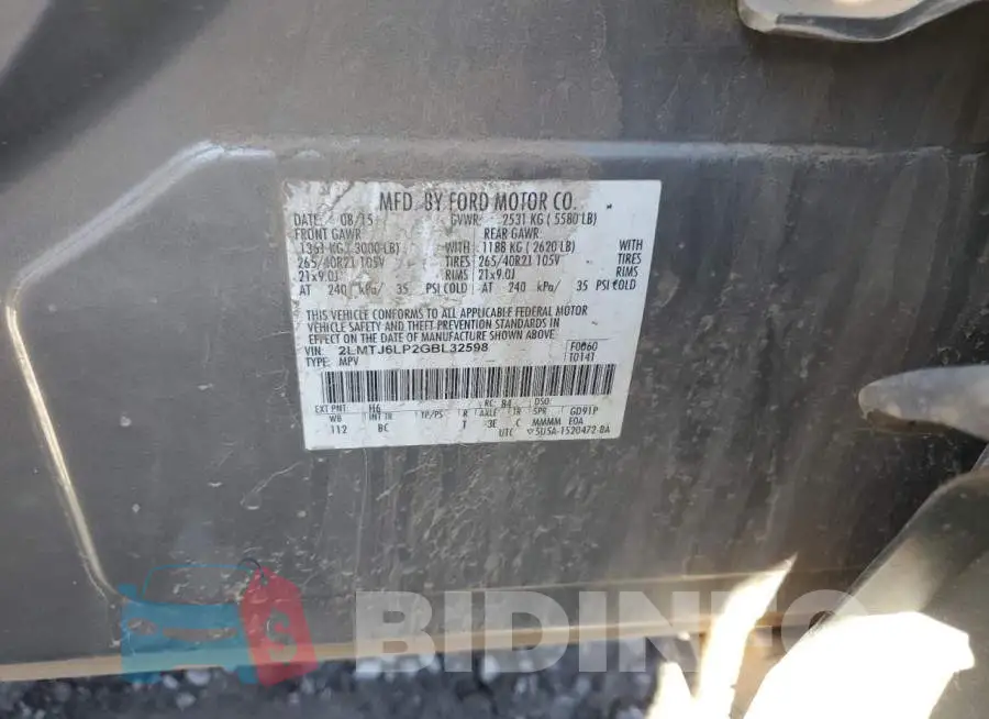 2LMTJ6LP2GBL32598 Photo# 13